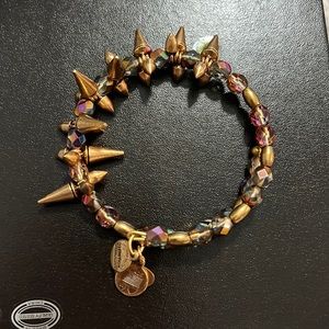 Alex and Ani rose gold spike bracelet